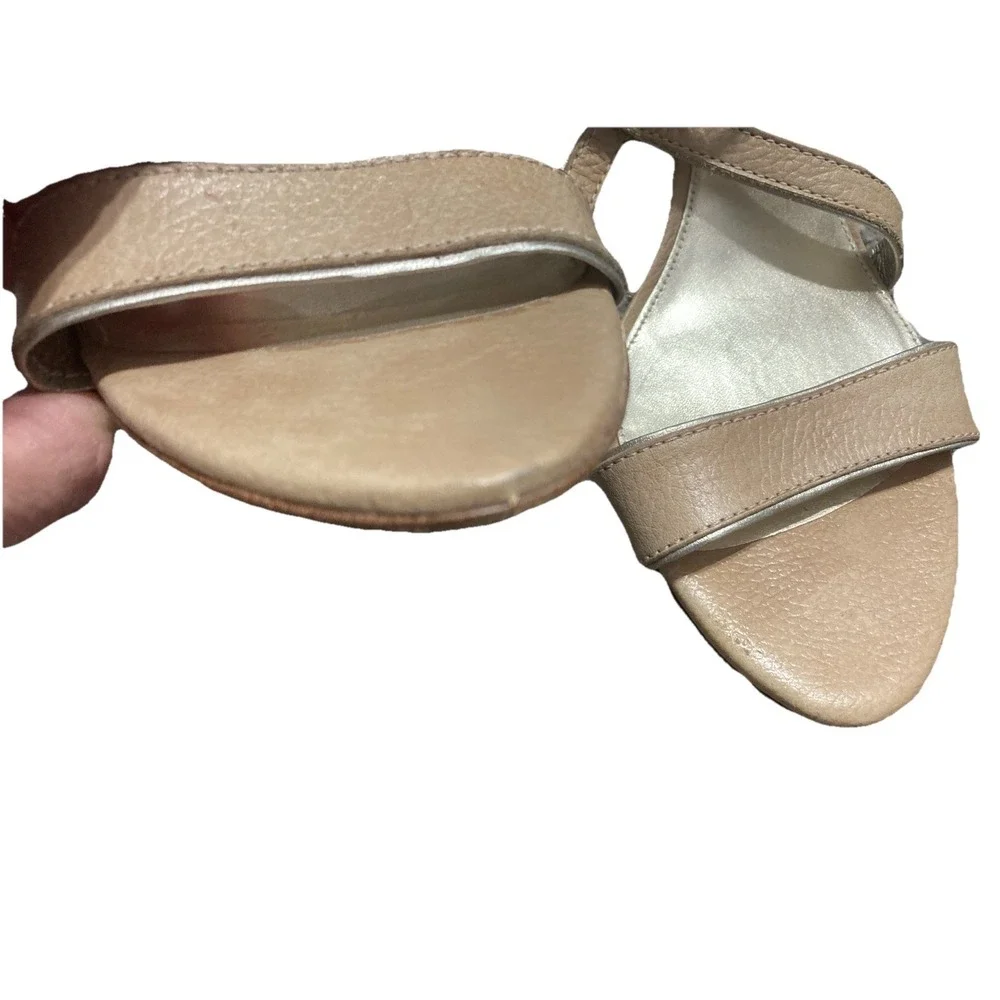 Antonio Melani Women's Strappy Heeled Sandals Leather Open Toe Slingback 11M